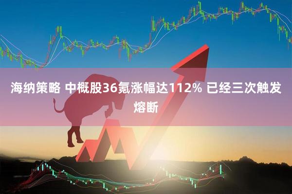 海纳策略 中概股36氪涨幅达112% 已经三次触发熔断