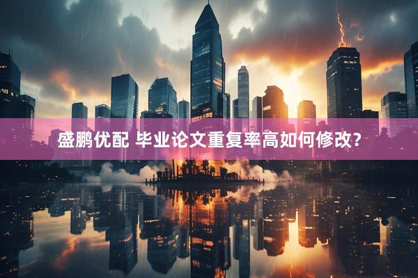 盛鹏优配 毕业论文重复率高如何修改？
