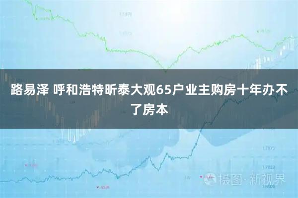路易泽 呼和浩特昕泰大观65户业主购房十年办不了房本